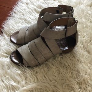 💛 A.S. 98 Leather sandal dusted silver